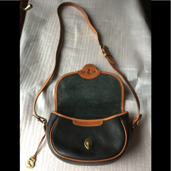 Dooney & Bourke AWL Shoulder Crossbody Bag Blue Black/British Tan - Picture 9 of 16